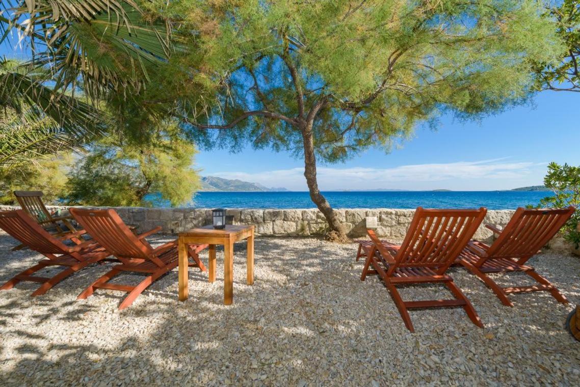 Luxury Beachfront Villa Mare With Private Pool At The Beach Orebic - Peljesac Exteriér fotografie