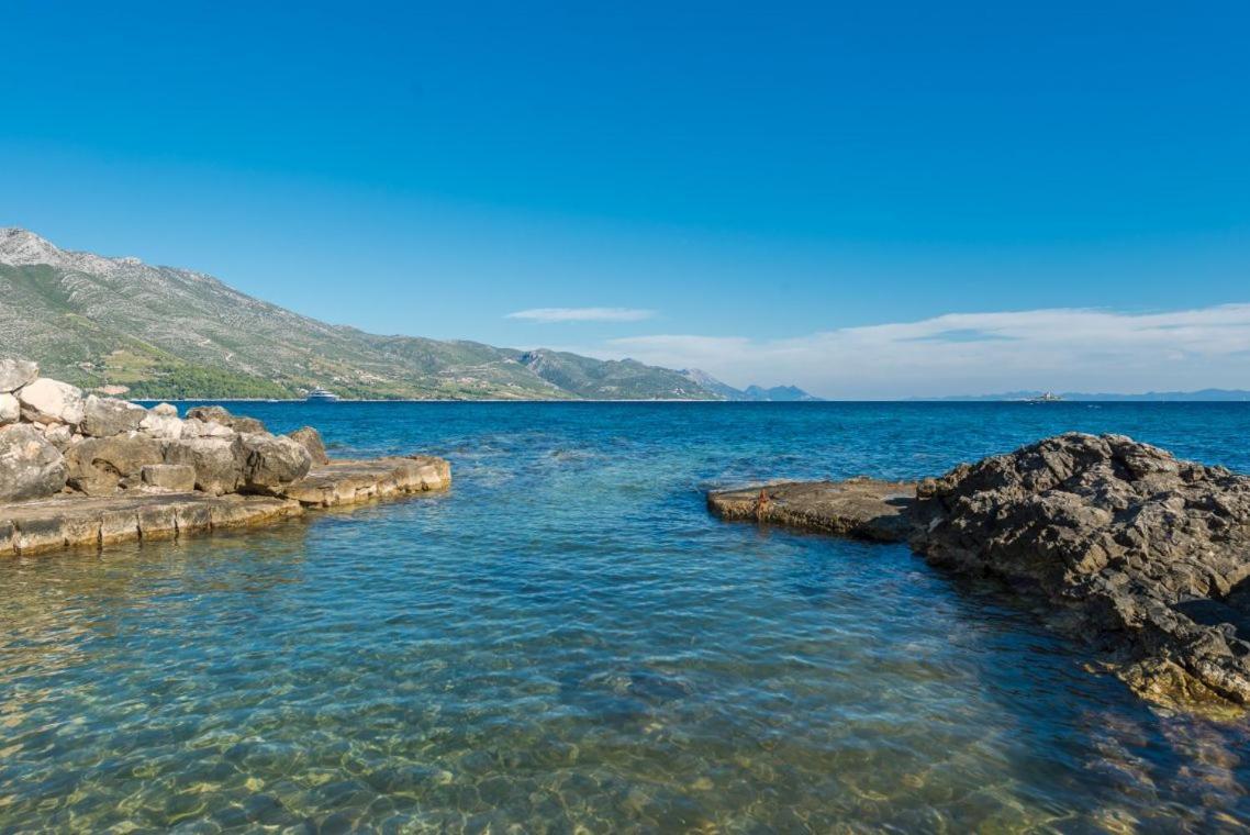 Luxury Beachfront Villa Mare With Private Pool At The Beach Orebic - Peljesac Exteriér fotografie